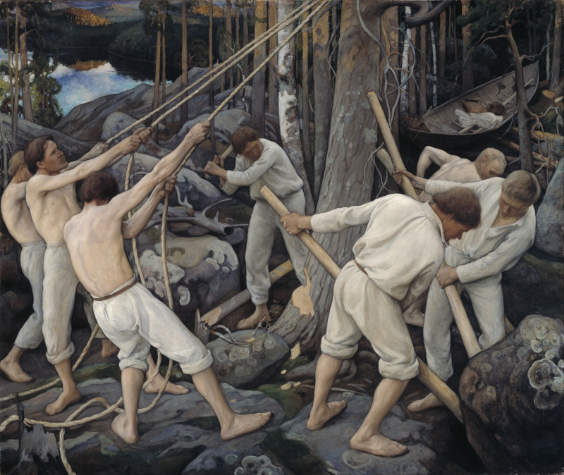 Pioneers in Karelia by Pekka Halonen